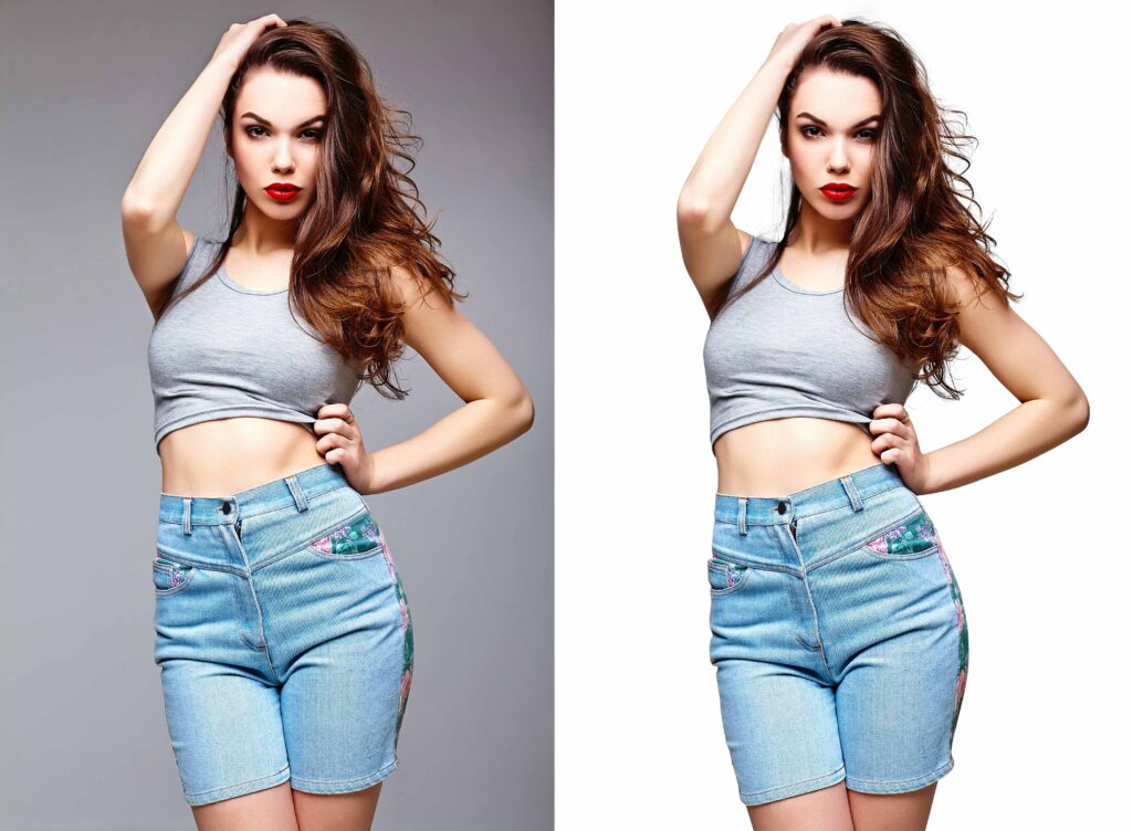 Hair masking Model Retouching